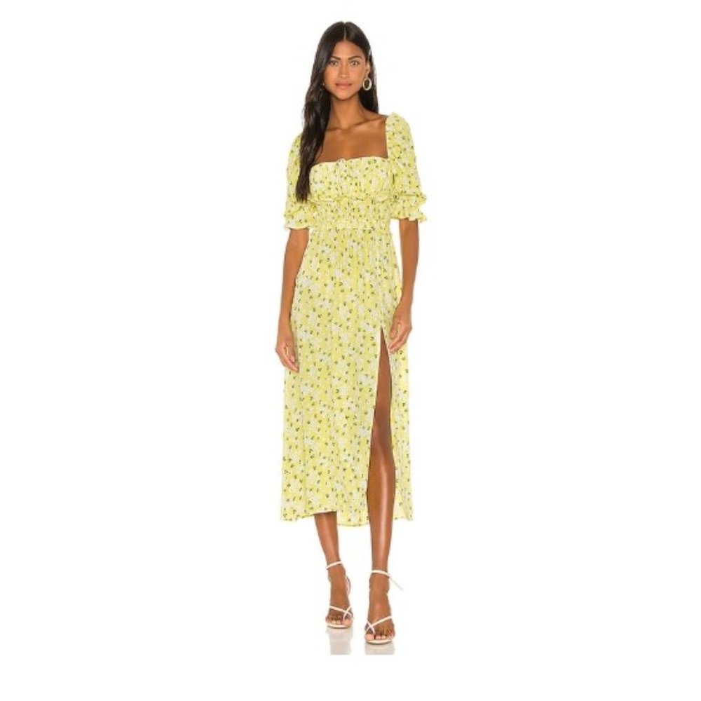 For Love & Lemons Chrysanthemum Midi Dress